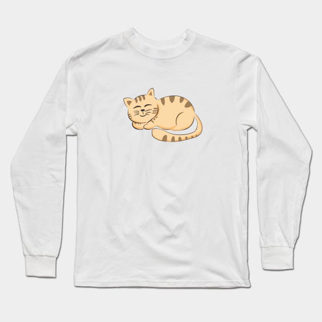 Cat Lovers Graphic Long Sleeve T-Shirt by Aspita